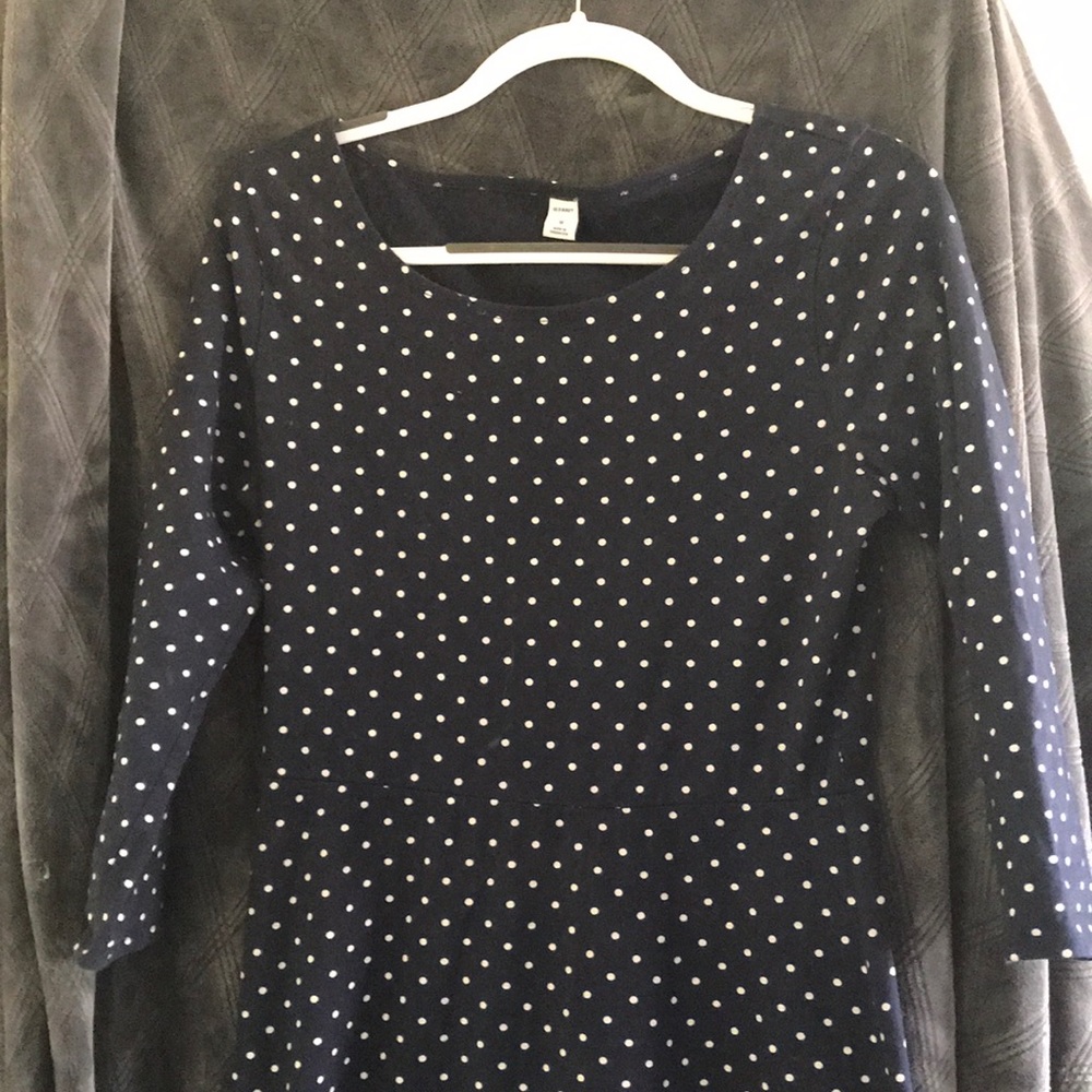3/4 sleeve knee-length dress